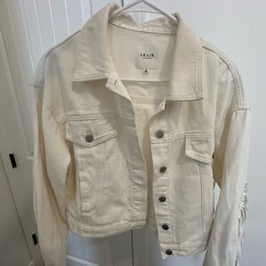 Le Lis Off-White Jean Jacket